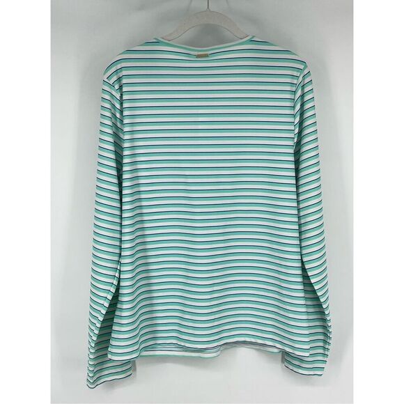 Cabana Life Stretch 1/2 Zip Long Sleeve Rashguard Embroidered Size Extra Large - Picture 2 of 12